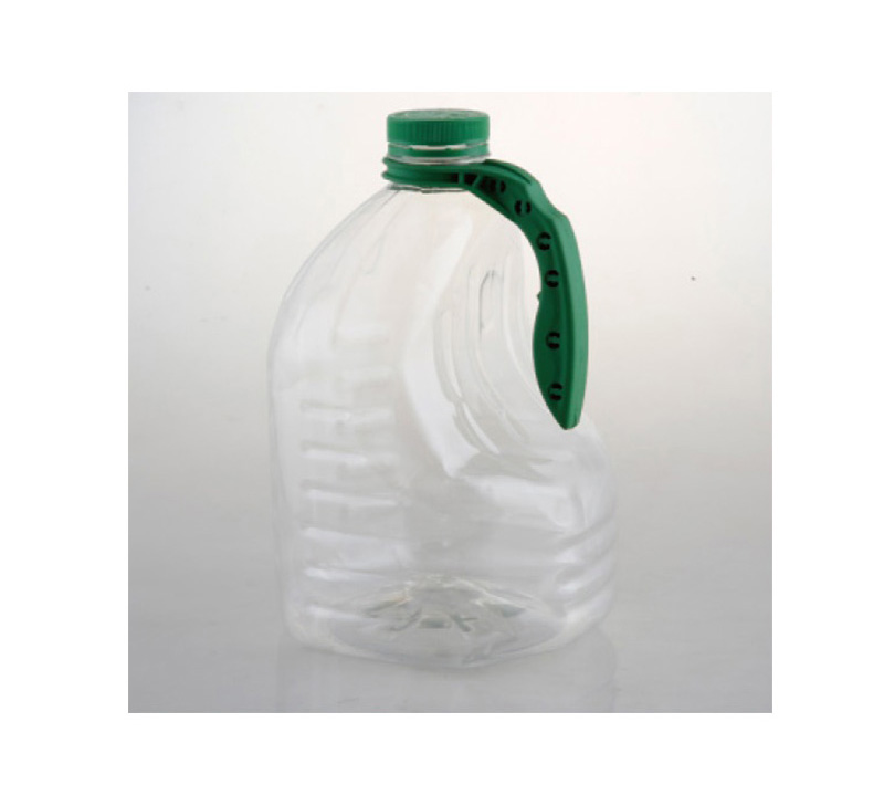 Transparent packaging bottle